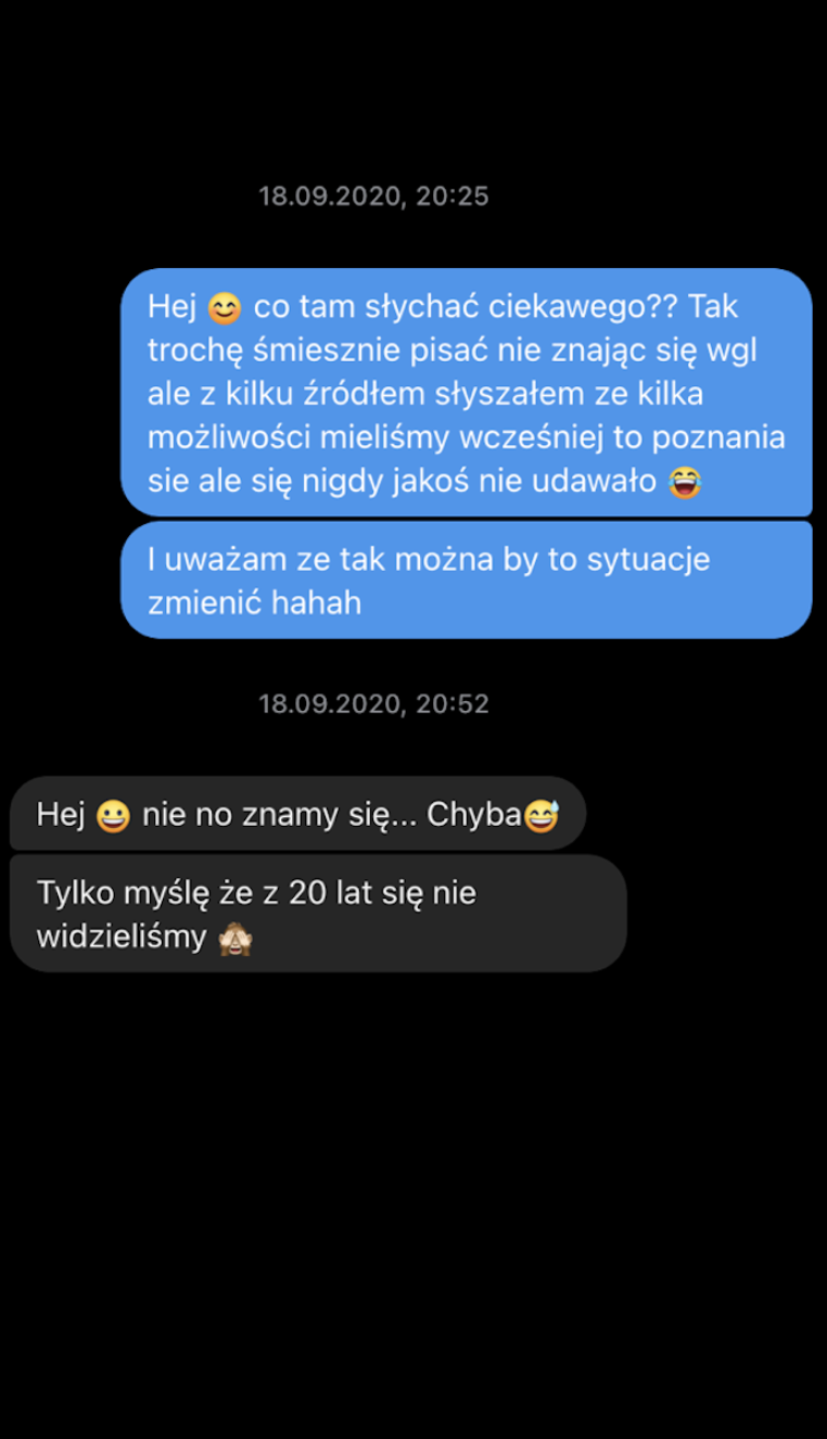 Pierwsza wiadomość